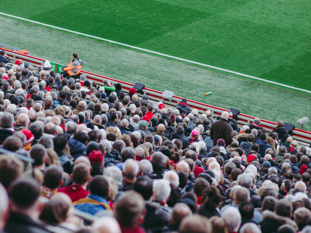 Football Fans in Stadium