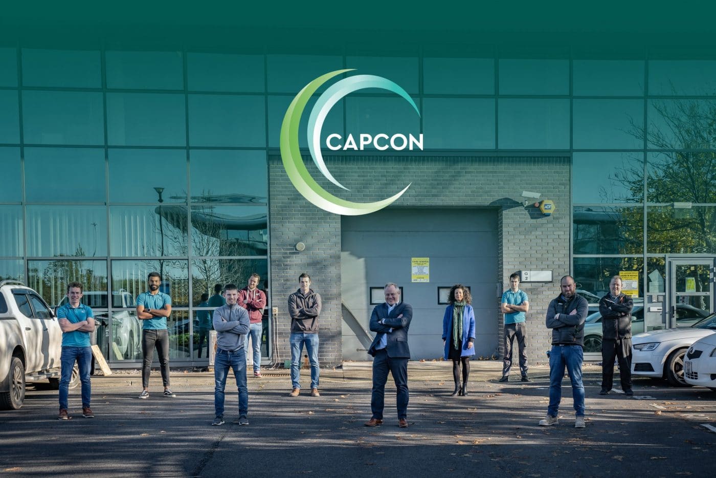 Capcon Group - Staff outside Capcon HQ