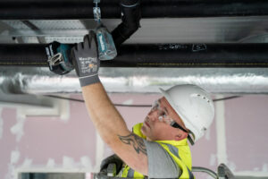 Installing rainwater drainage
